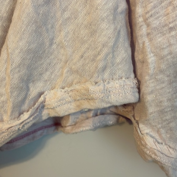 Free People Oversized Linen Sandstorm Flowy Lilac Lavender Top Size XS - Picture 9 of 16